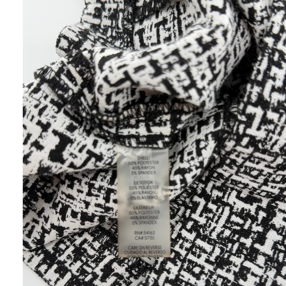 Calvin Klein 0 Sheath Dress Black and White Tweed Professional Dark Academia - Picture 5 of 5